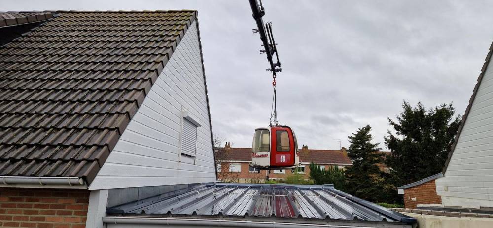 Transport et grutage d'une nacelle pour un particulier